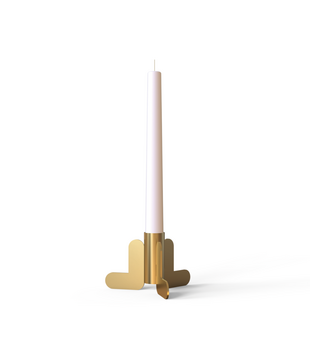 Tonone Lumi Small Candle Holder brass