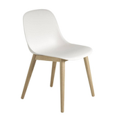 Muuto  Fiber Side Dining Chair wood base