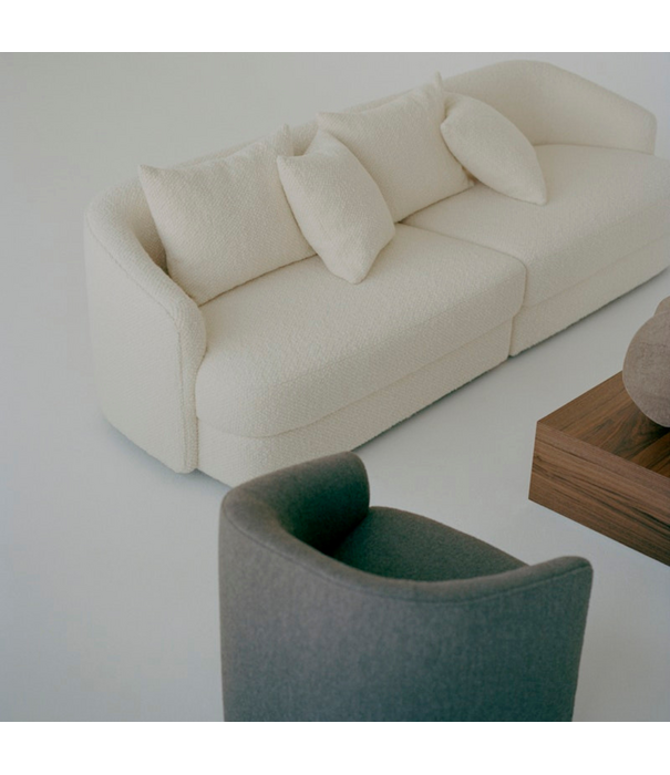 New Works  New Works Covent Residential Sofa stof Lana cream 260cm