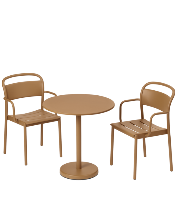 Muuto Muuto Linear Steel Armstoel Burnt Orange