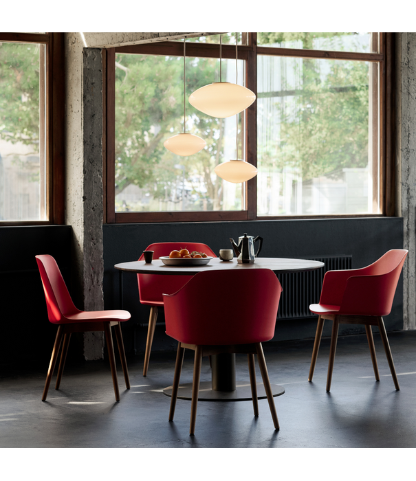 &Tradition Rely HW76 Dining Armchair, walnut legs