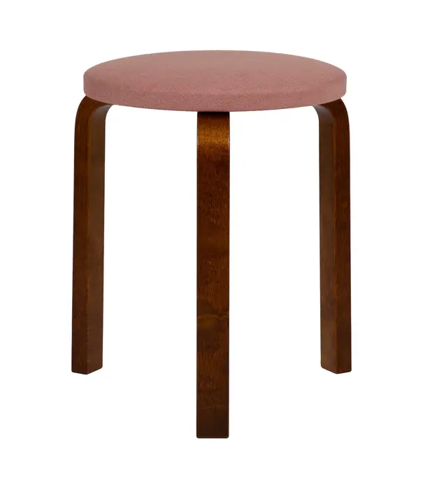 Artek  Aalto stool 60, Tones of Modernism, walnut -blush pink