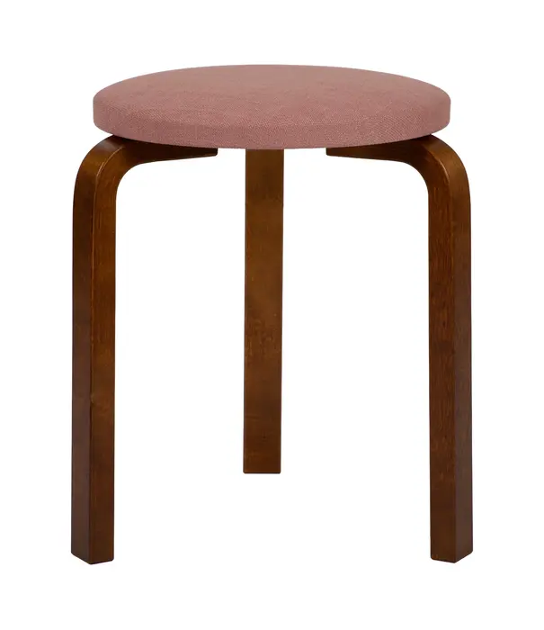 Artek  Aalto stool 60, Tones of Modernism, walnut -blush pink