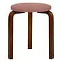 Aalto stool 60, Tones of Modernism, walnut -blush pink