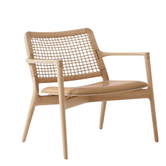 Vipp - 488 Cabin Lounge chair oak, leather seat