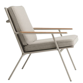 Vipp 713 Outdoor Lounge Stoel Meadow, light grey
