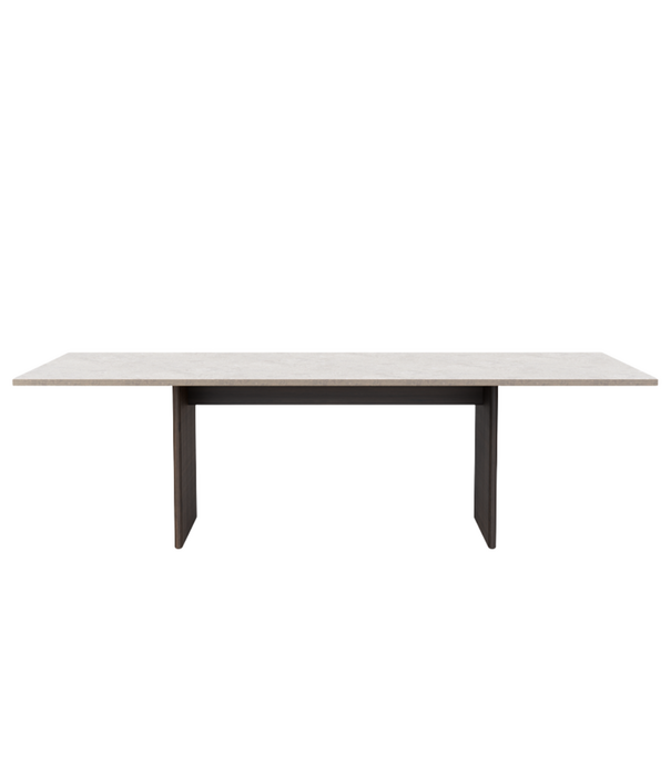 Vipp  Vipp 496 Cabin Square tafel kalksteen top, donker eiken