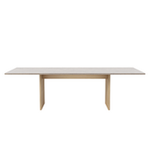 Vipp 496 Cabin Square tafel kalksteen top, donker eiken