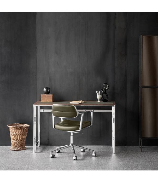 Vipp  Vipp 430 Studio Desk chrome, ocean grey marble