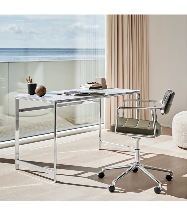 Vipp  Vipp 430 Studio Desk chrome, ocean grey marble
