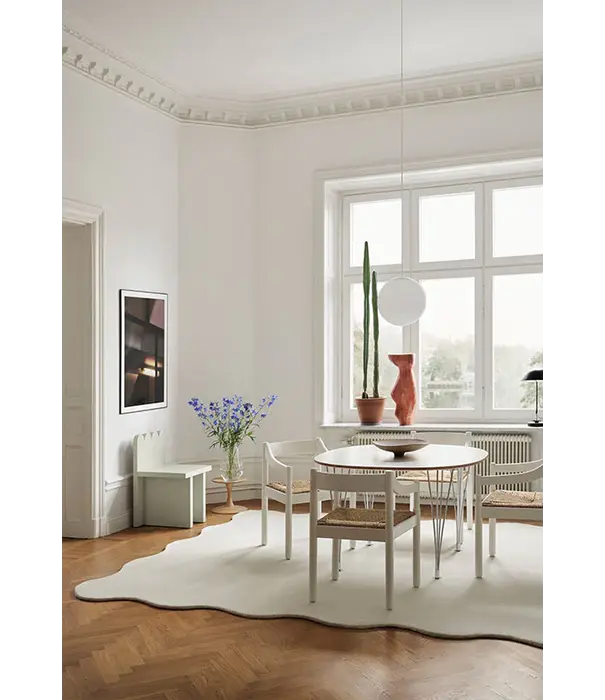 Layered  Layered Scallop Vloerkleed Bone White