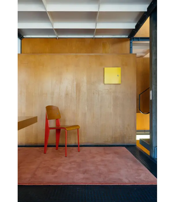 Layered  Layered  Classic Solid Wool Rug red ochre