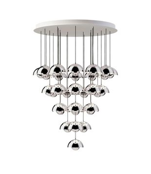 Flowerpot VP10 Chandelier 31 Pendants