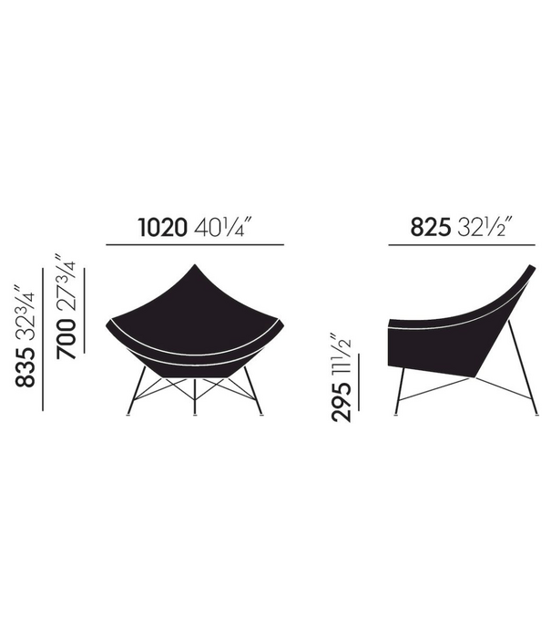 Vitra  Coconut Lounge Stoel, George Nelson 1955