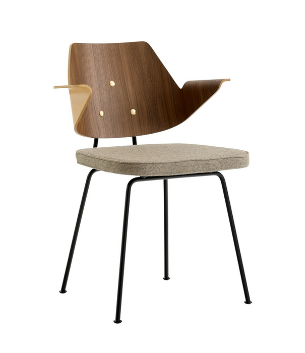 &Tradition RFH RD7 armchair beech / walnut, walnut and beech veneer