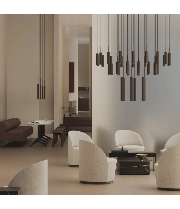 Audo Audo Copenhagen Tubulaire Kroonluchter 6