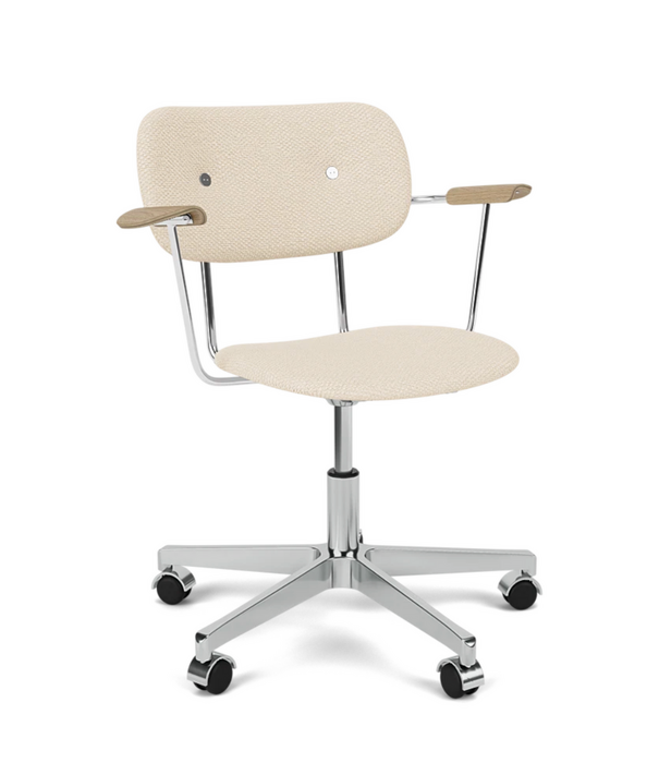 Audo Audo Co Task Chair fully upholstered, tilt + 5 star swivel aluminium base