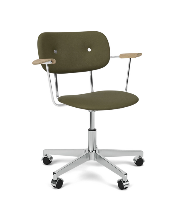 Audo Audo Co Task Chair fully upholstered, tilt + 5 star swivel aluminium base
