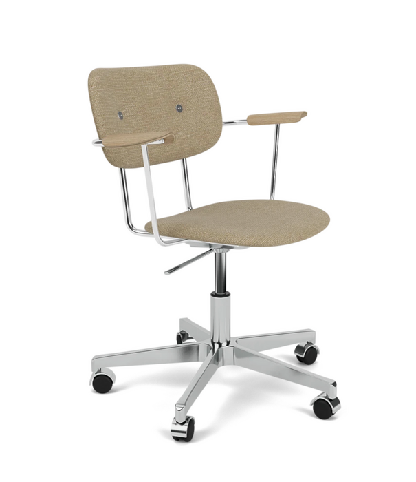 Audo Audo Co Task Chair fully upholstered, tilt + 5 star swivel aluminium base