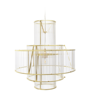 Piet Hein Eek Solid Glass Chandelier Ø45