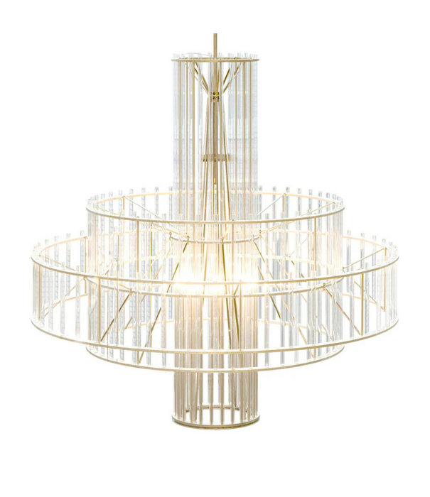 Piet Hein Eek Piet Hein Eek Cut Glass Chandelier - 200cm