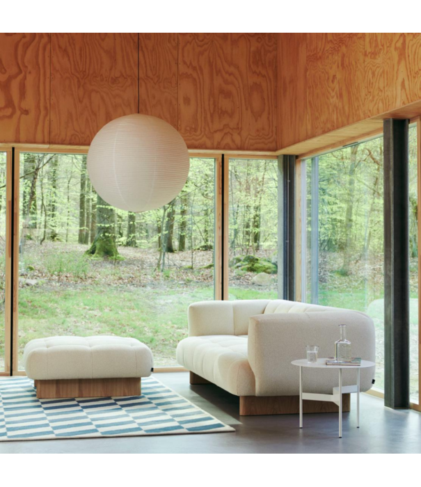 Hay  Hay Quilton Lift 3 zitter Bank Linara groen 100, walnoot basis