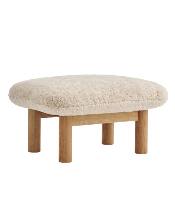 Audo Audo Brasilia Lounge Chair, low back, sheepskin nature