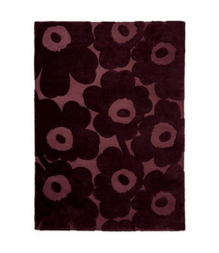 Marimekko Unikko Rug burgundy