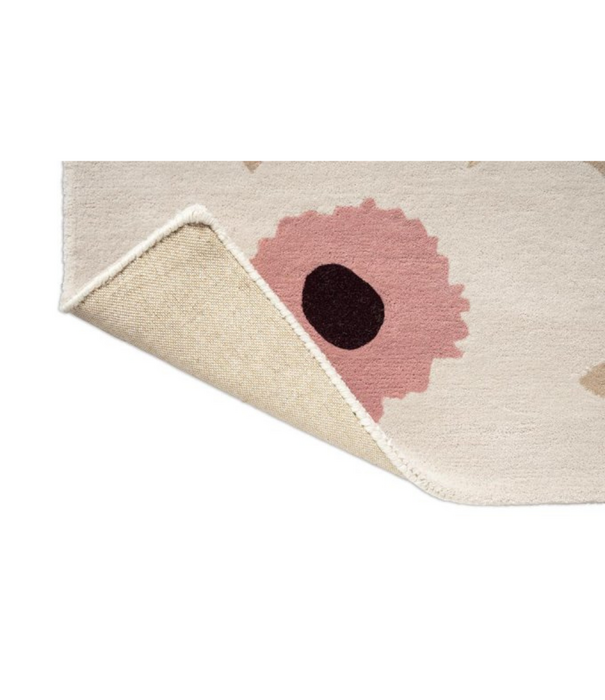 Marimekko Marimekko Unikko Wool Rug beige pink, handtufted
