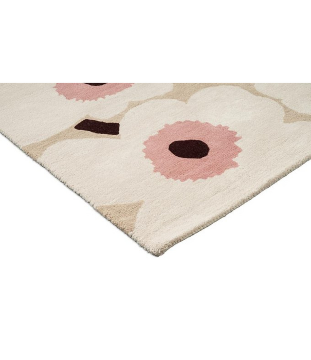 Marimekko Marimekko Unikko Wool Rug beige pink, handtufted