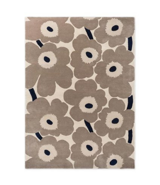 Marimekko Marimekko Unikko Wol Vloerkleed greige, handgetuft