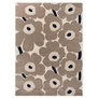 Marimekko Unikko Wool Rug greige, handtufted
