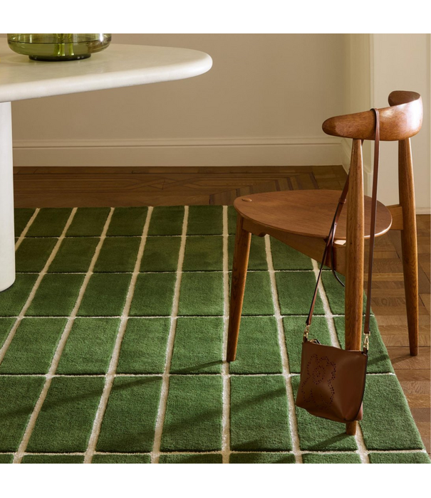 Marimekko Marimekko Tiiliskivi Wool Rug green, handtufted