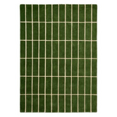 Marimekko Tiiliskivi Wool Rug green, handtufted
