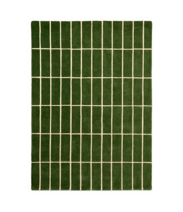 Marimekko Marimekko Tiiliskivi Wool Rug green, handtufted
