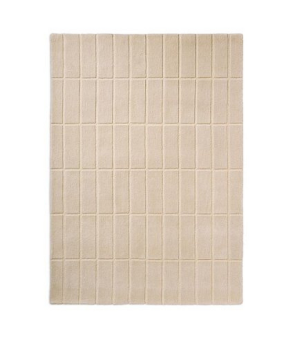 Marimekko Marimekko Tiiliskivi Wool Rug natural white, handtufted