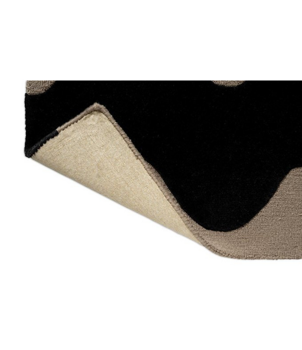 Marimekko Lokki Wol Vloerkleed black handtufted
