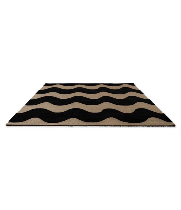 Marimekko  Lokki Wool Rug black, handtufted