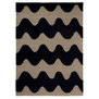 Marimekko Lokki Wool Rug black, handtufted