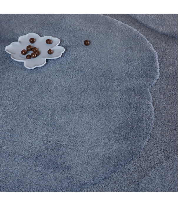 Marimekko Marimekko Iso Unikko Wol Vloerkleed dusty blue, tufted