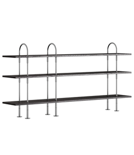 Gubi Keen 208 Shelving Unit RVS, 3 legplanken