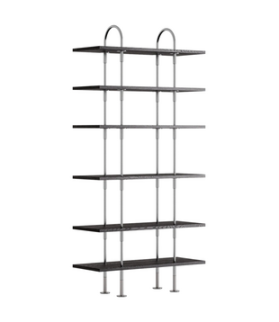 Gubi Keen 96 Shelving Unit RVS,  6 legplanken