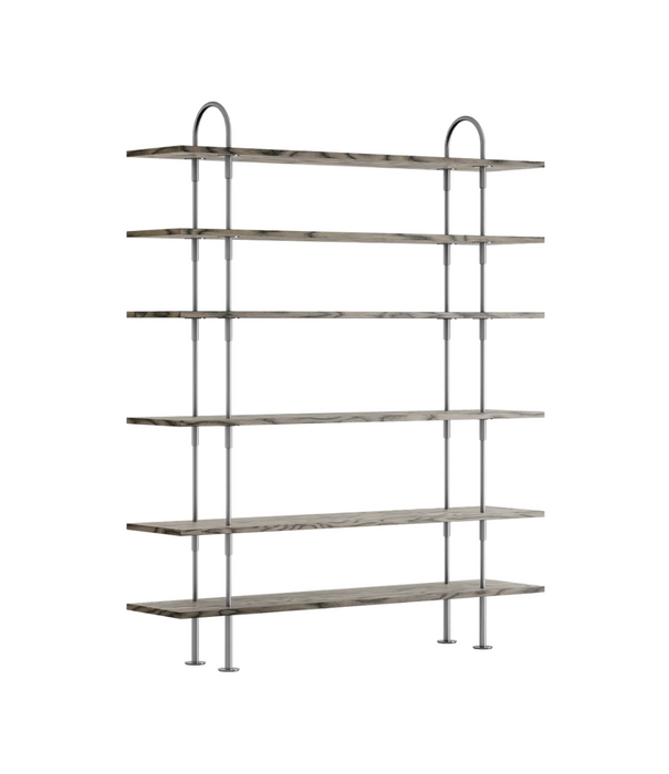 Gubi  Gubi Keen 160 Shelving Unit RVS, 6 legplanken