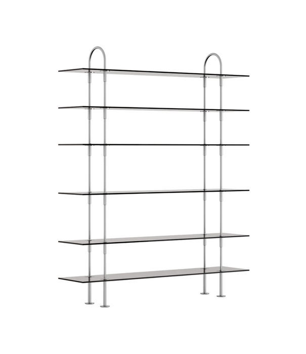 Gubi  Gubi Keen 160 Shelving Unit stainless steel, 6 shelves