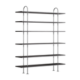 Gubi Keen 160 Shelving Unit RVS, 6 legplanken