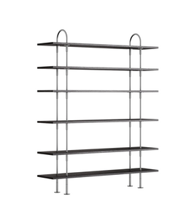 Gubi Keen 160 Shelving Unit RVS, 6 legplanken