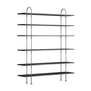 Gubi Keen 160 Shelving Unit RVS, 6 legplanken