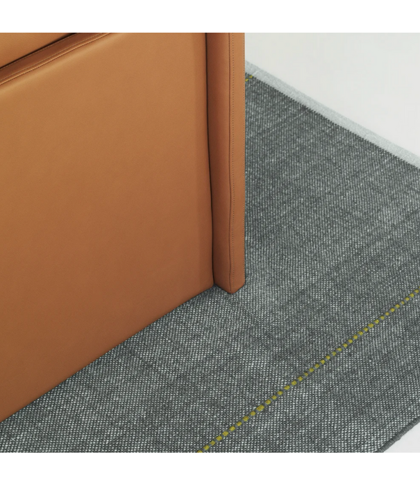 Normann Copenhagen  Normann Copenhagen Seam hand-woven wool rug - Blue Tones