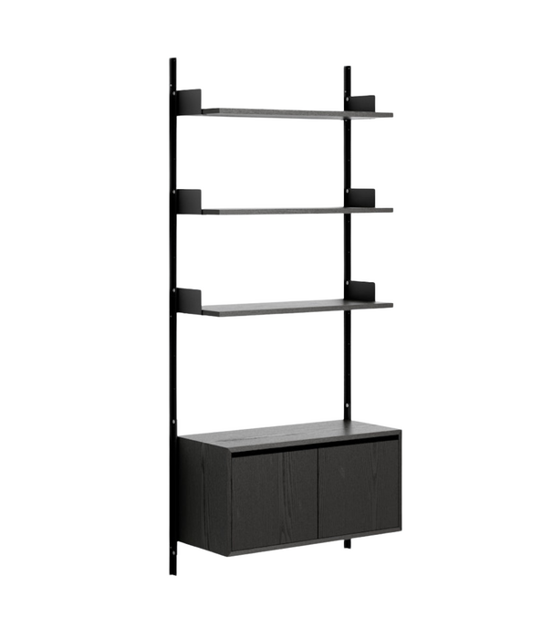 New Works  New Works Shelf Collection, Wall Shelf 1900  Low Cabinets with doors