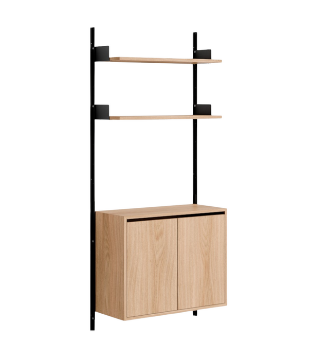 New Works  New Works Shelf Collection, Wall Shelf 1900  Cabinet Tall with doors